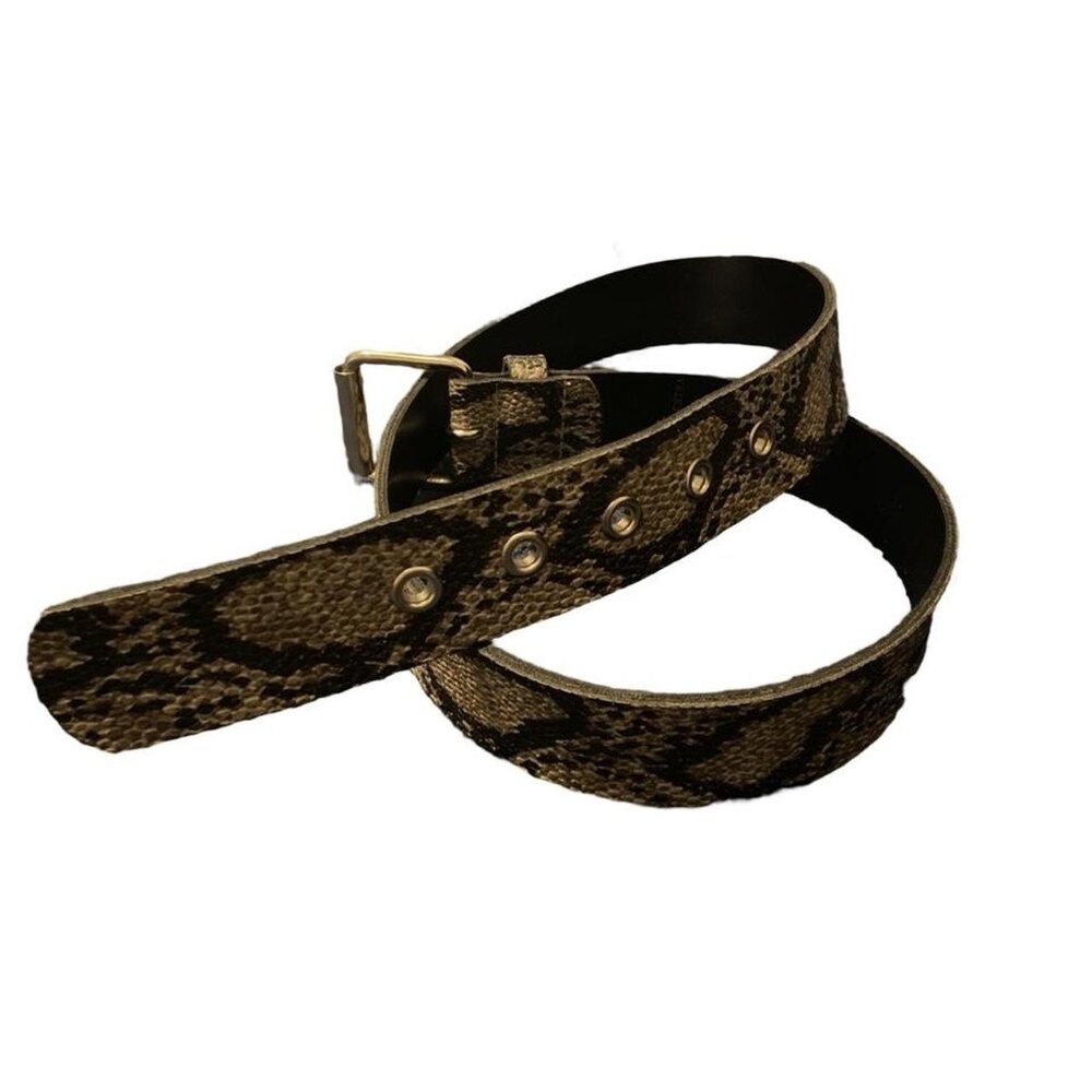 Yuiiu Chinese Leather Snake Skin Belt.